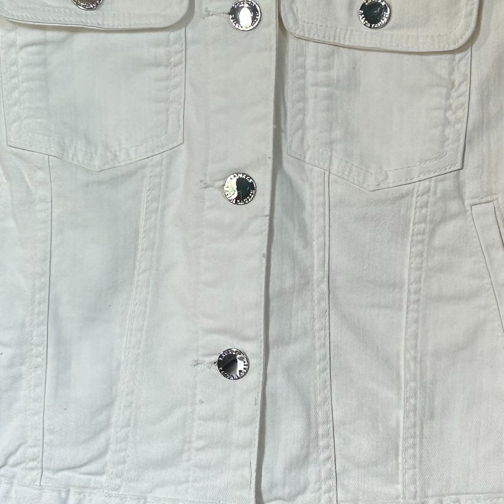 Ralph Lauren Classic White Denim Jean Jacket Coat S - Picture 7 of 7